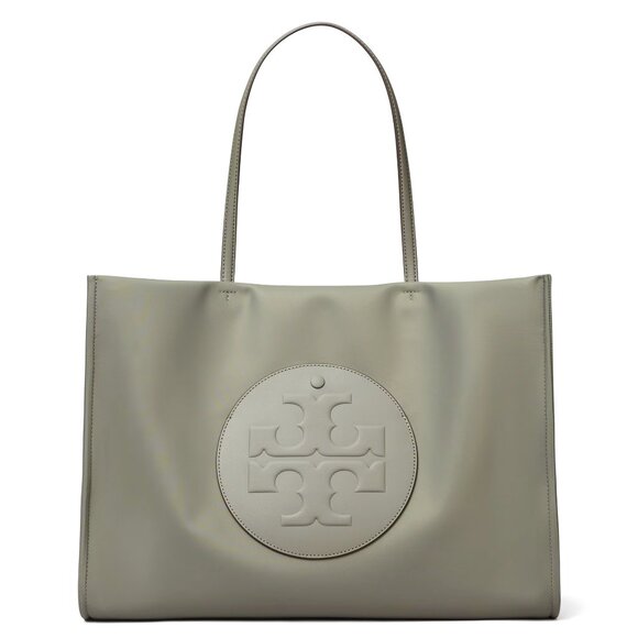 Tory Burch Ella Nylon Tote - Stone - Picture 1 of 8